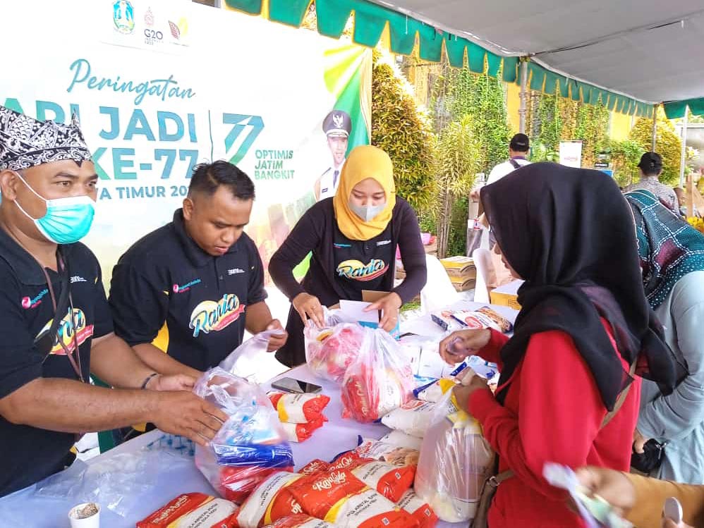 Peringatan Hari Jadi Ke- 77 Provinsi Jawa Timur 2022, Rajawali Nusindo Hadirkan Produk Ownbrand Pangan